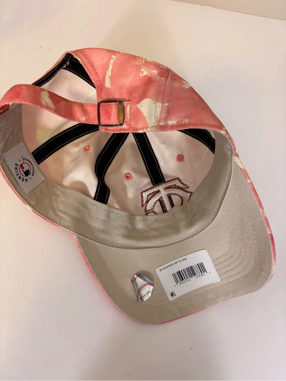 New MLB Pink Tie-Dye Minnesota Twins Hat with White Logo